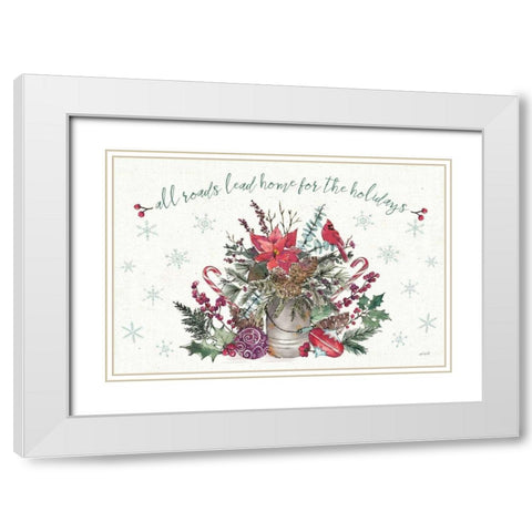Seasonal Charm I White Modern Wood Framed Art Print with Double Matting by Tavoletti, Anne