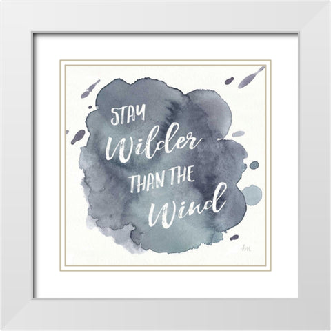 Watercolor Wanderlust Adventure II White Modern Wood Framed Art Print with Double Matting by Marshall, Laura