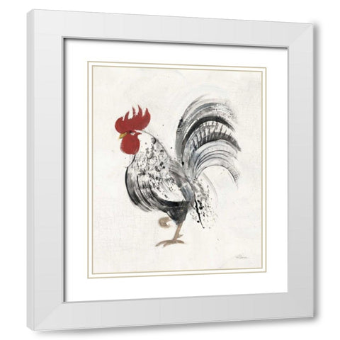 Gents II White Modern Wood Framed Art Print with Double Matting by Hristova, Albena