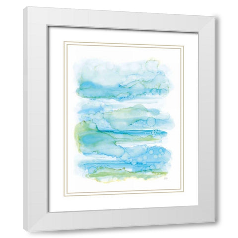Drifting By II White Modern Wood Framed Art Print with Double Matting by Averinos, Melissa