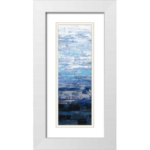 Icelandic Wave II White Modern Wood Framed Art Print with Double Matting by Vassileva, Silvia