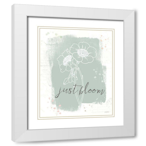 Organic Lines II White Modern Wood Framed Art Print with Double Matting by Pertiet, Katie