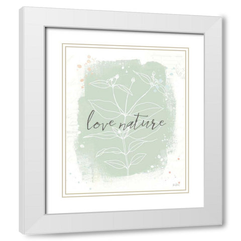 Organic Lines IV White Modern Wood Framed Art Print with Double Matting by Pertiet, Katie