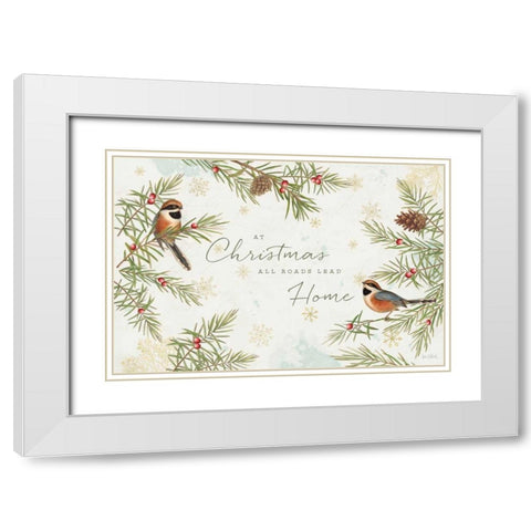 Christmas Tradition I White Modern Wood Framed Art Print with Double Matting by Pertiet, Katie