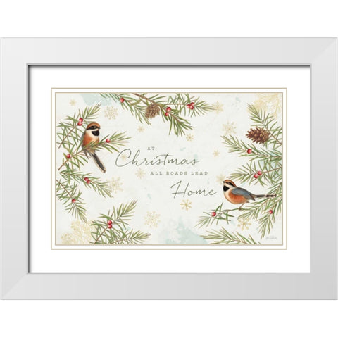 Christmas Tradition I White Modern Wood Framed Art Print with Double Matting by Pertiet, Katie