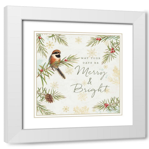 Christmas Tradition II White Modern Wood Framed Art Print with Double Matting by Pertiet, Katie
