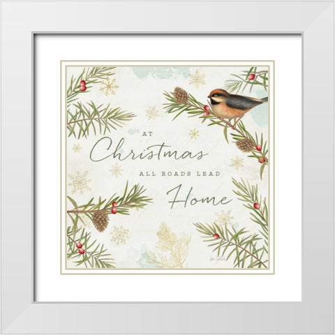 Christmas Tradition V White Modern Wood Framed Art Print with Double Matting by Pertiet, Katie