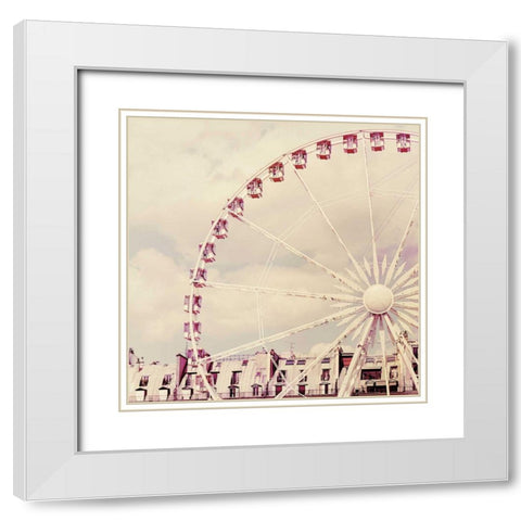 Paris Parfait White Modern Wood Framed Art Print with Double Matting by Bevan, Keri