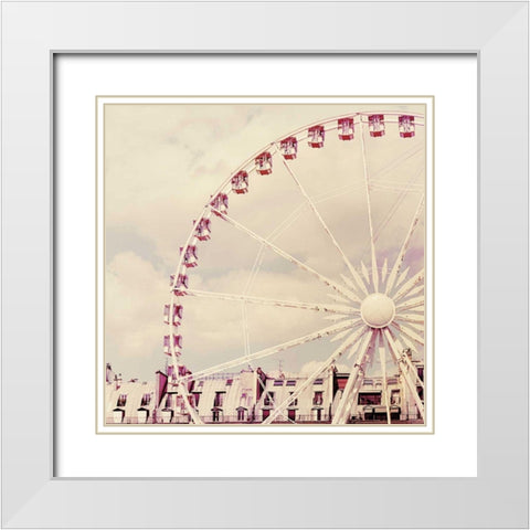Paris Parfait White Modern Wood Framed Art Print with Double Matting by Bevan, Keri