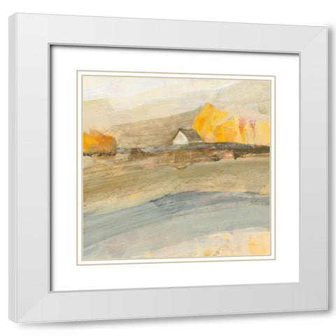 Coming Home Neutral Crop White Modern Wood Framed Art Print with Double Matting by Hristova, Albena