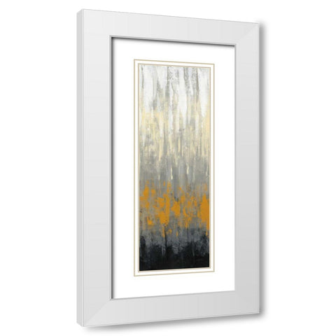 Rain on the Asphalt II White Modern Wood Framed Art Print with Double Matting by Vassileva, Silvia