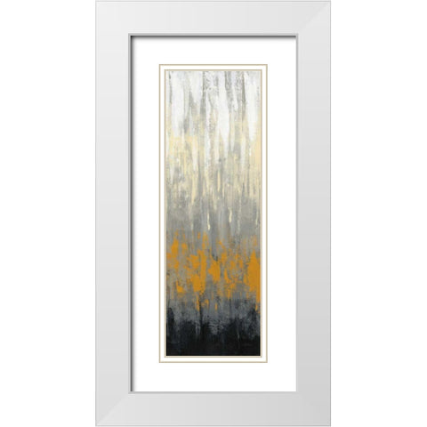 Rain on the Asphalt II White Modern Wood Framed Art Print with Double Matting by Vassileva, Silvia