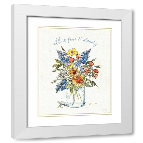Texas Bluebonnet II White Modern Wood Framed Art Print with Double Matting by Tavoletti, Anne