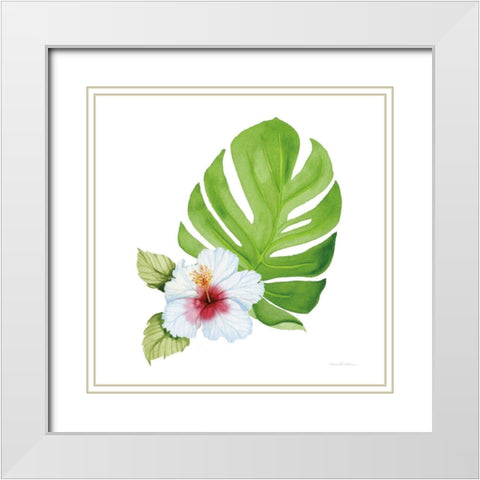 Treasures of the Tropics VIII White Modern Wood Framed Art Print with Double Matting by McKenna, Kathleen Parr