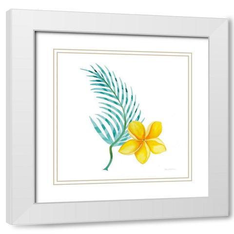 Treasures of the Tropics IX White Modern Wood Framed Art Print with Double Matting by McKenna, Kathleen Parr