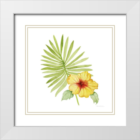 Treasures of the Tropics XI White Modern Wood Framed Art Print with Double Matting by McKenna, Kathleen Parr