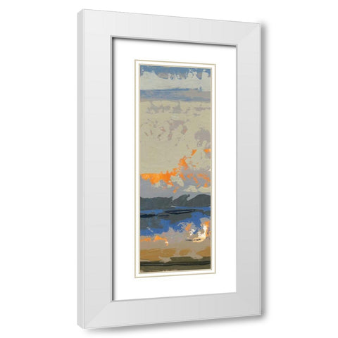 Evening Killala Bay II White Modern Wood Framed Art Print with Double Matting by Dowling, Grainne