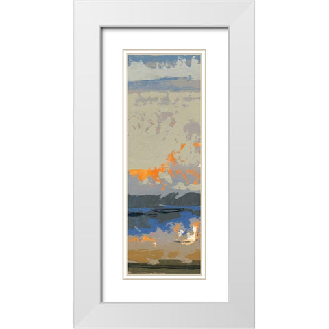 Evening Killala Bay II White Modern Wood Framed Art Print with Double Matting by Dowling, Grainne