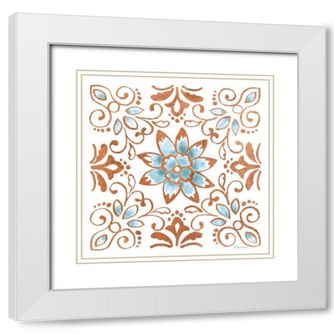 October Garden XI White Modern Wood Framed Art Print with Double Matting by Grove, Beth