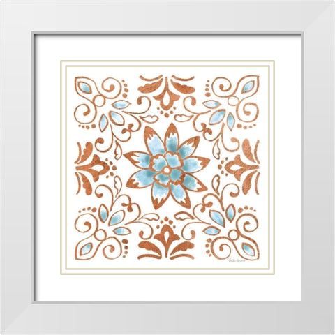 October Garden XI White Modern Wood Framed Art Print with Double Matting by Grove, Beth