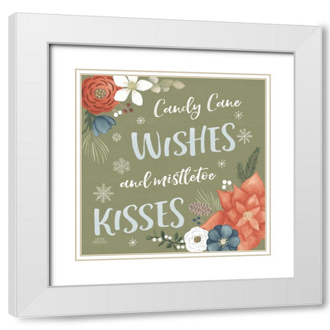 Holiday Garden X White Modern Wood Framed Art Print with Double Matting by Marshall, Laura