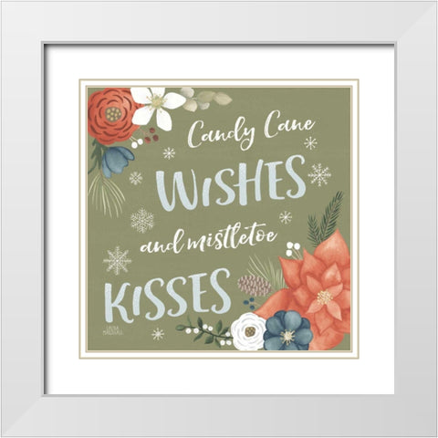 Holiday Garden X White Modern Wood Framed Art Print with Double Matting by Marshall, Laura