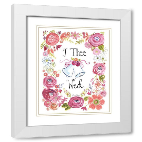 I Do III White Modern Wood Framed Art Print with Double Matting by Zaman, Farida