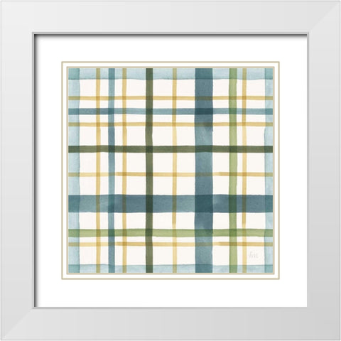 Holiday Garden Pattern VIII White Modern Wood Framed Art Print with Double Matting by Marshall, Laura