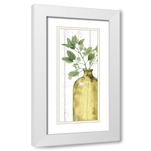 Mixed Greens LXXXIV Shiplap White Modern Wood Framed Art Print with Double Matting by Audit, Lisa