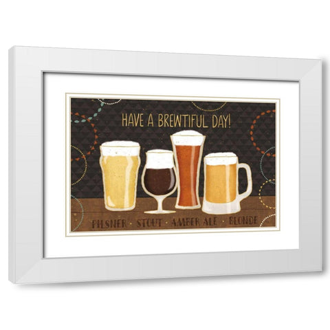 Suds I White Modern Wood Framed Art Print with Double Matting by Charron, Veronique