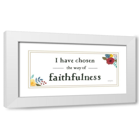 Scripture for Life IV White Modern Wood Framed Art Print with Double Matting by Jackson, Jenaya