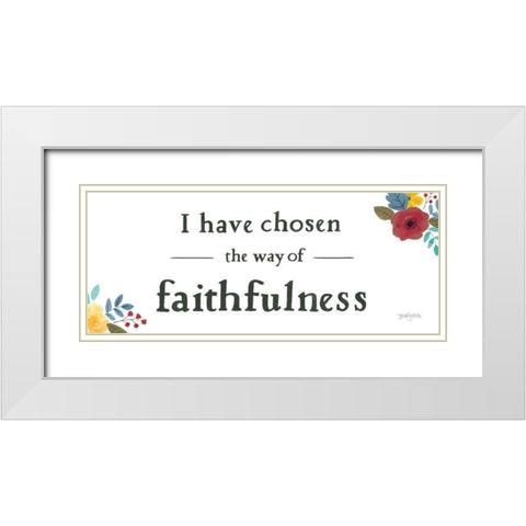 Scripture for Life IV White Modern Wood Framed Art Print with Double Matting by Jackson, Jenaya