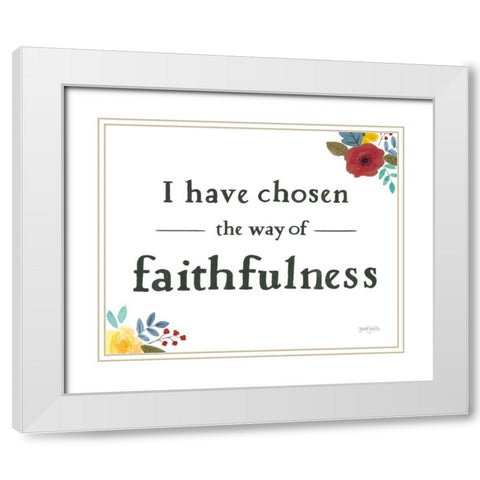 Scripture for Life VI White Modern Wood Framed Art Print with Double Matting by Jackson, Jenaya