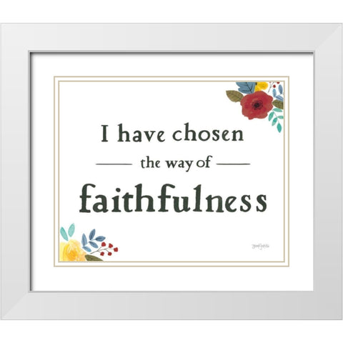 Scripture for Life VI White Modern Wood Framed Art Print with Double Matting by Jackson, Jenaya