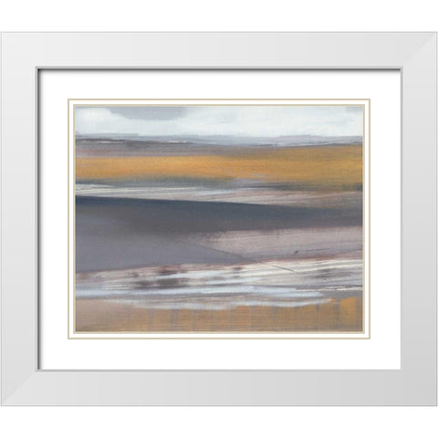 Misty Morning Crop White Modern Wood Framed Art Print with Double Matting by Maye, Jo