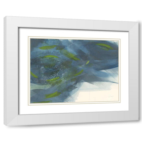 Scatter White Modern Wood Framed Art Print with Double Matting by Maye, Jo