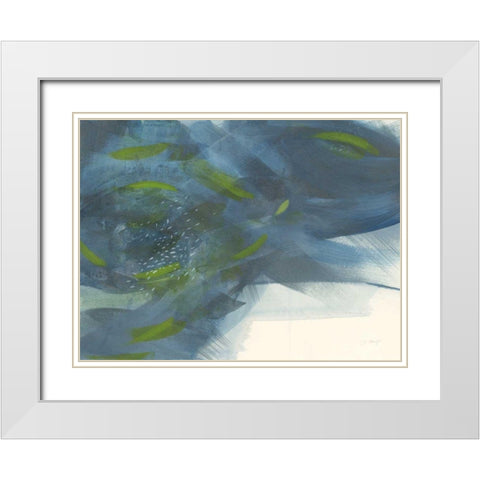 Scatter White Modern Wood Framed Art Print with Double Matting by Maye, Jo