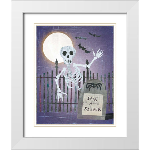 Gravetown IV White Modern Wood Framed Art Print with Double Matting by Averinos, Melissa