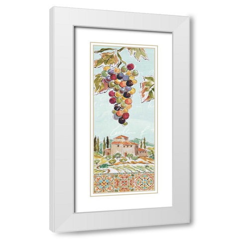 Tuscan Breeze V White Modern Wood Framed Art Print with Double Matting by Brissonnet, Daphne