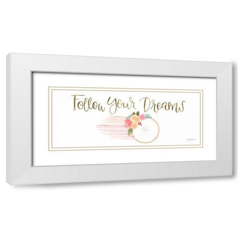 Girl Power XII White Modern Wood Framed Art Print with Double Matting by Jackson, Jenaya