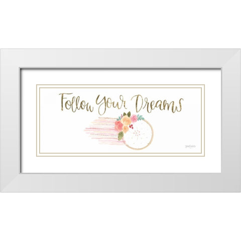 Girl Power XII White Modern Wood Framed Art Print with Double Matting by Jackson, Jenaya