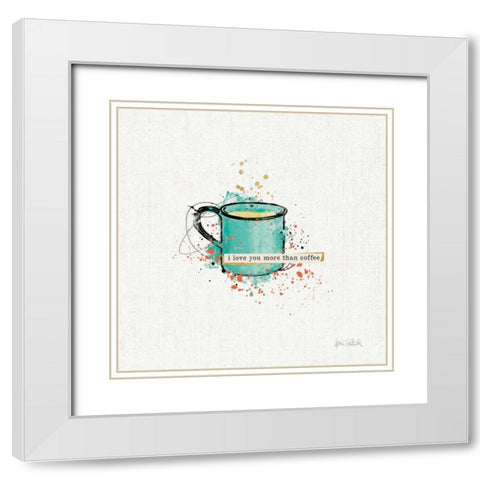 Thoughtful Perk III White Modern Wood Framed Art Print with Double Matting by Pertiet, Katie
