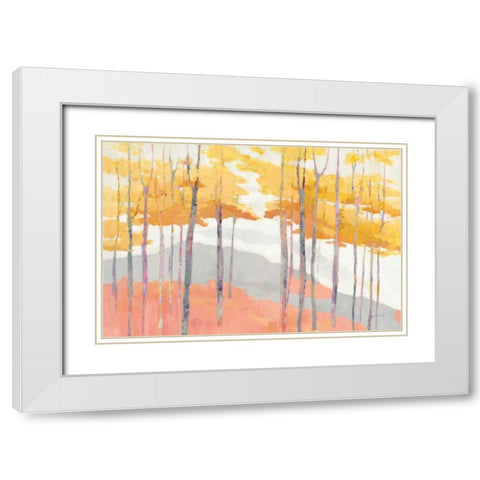 Late Wood White Modern Wood Framed Art Print with Double Matting by Tillmon, Avery