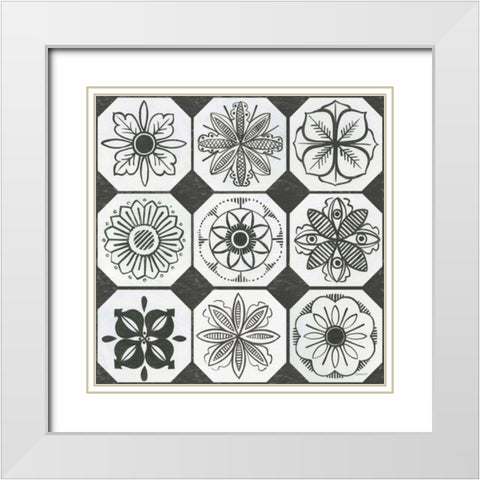 Patterns of the Amazon XX White Modern Wood Framed Art Print with Double Matting by Lovell, Kathrine