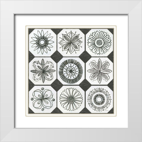 Patterns of the Amazon XXI White Modern Wood Framed Art Print with Double Matting by Lovell, Kathrine