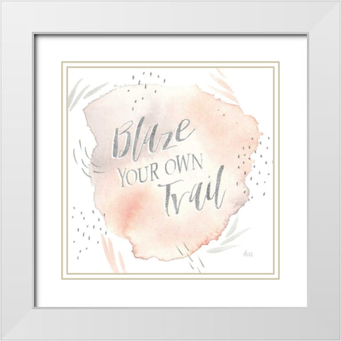 Wonderful World VII White Modern Wood Framed Art Print with Double Matting by Marshall, Laura