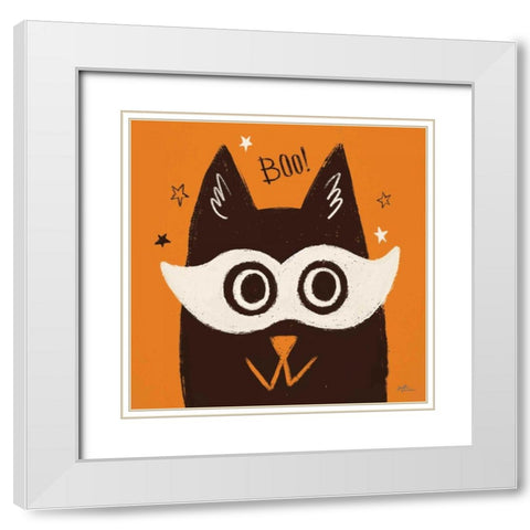 Spooktacular VIII White Modern Wood Framed Art Print with Double Matting by Penner, Janelle