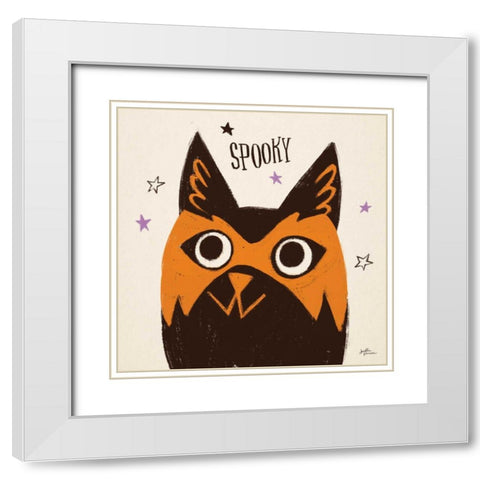 Spooktacular IX White Modern Wood Framed Art Print with Double Matting by Penner, Janelle
