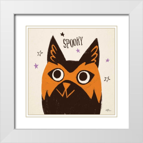 Spooktacular IX White Modern Wood Framed Art Print with Double Matting by Penner, Janelle