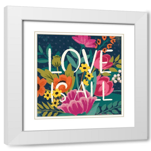 Romantic Luxe IV White Modern Wood Framed Art Print with Double Matting by Penner, Janelle